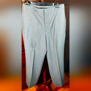 Gray Wool & Cashmere Dress Pants
